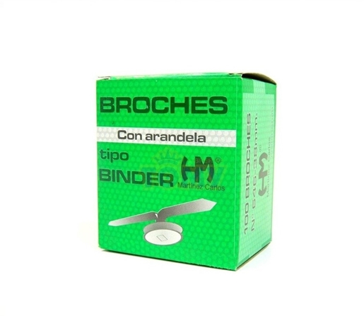 BROCHE BINDER C/ARANDELA SUPER BS N° 649 63MM CJ X100